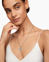 Initial Charm in Sterling Silver with Diamond Y